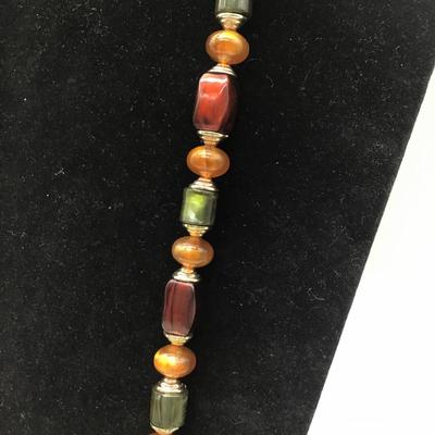 Vintage Multi Colored Beaded Necklace