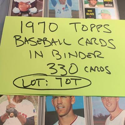 1970 Topps Baseball Cards - 300+ In Binder