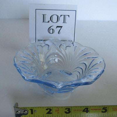 Child's Size Mosser Glass Large Bowl, Moonlight Blue