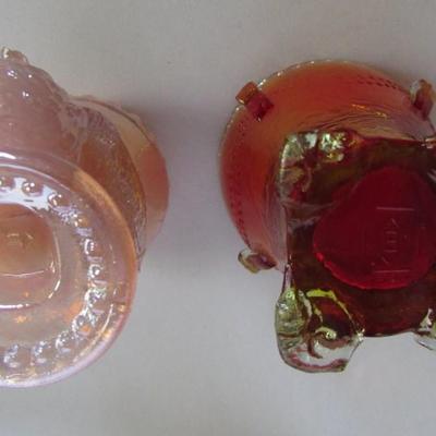 2 Older Boyd Glass Toothpick Holders
