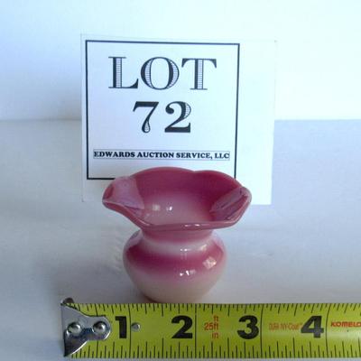 Older Gibson Glass Hand Made Art Glass Toothpick Holder, 1997