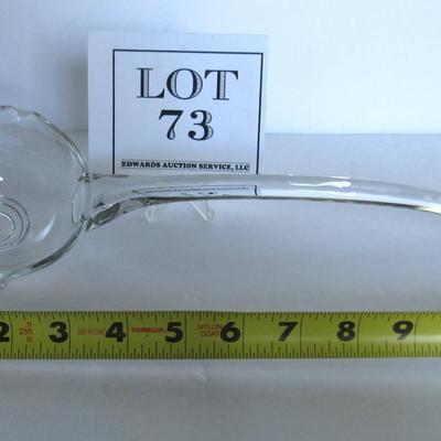 Older Hand Blown Huge Glass Ladle, Unmarked