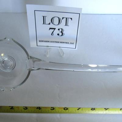 Older Hand Blown Huge Glass Ladle, Unmarked