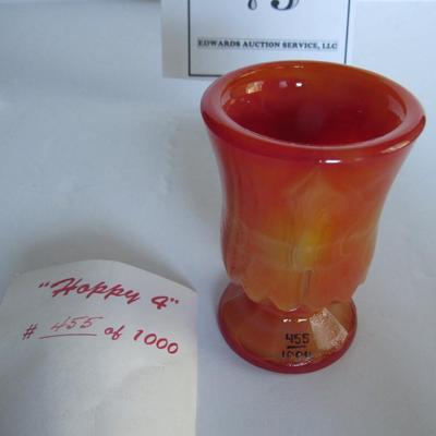 Older Boyd Glass Hoppy Toothpick, Limited 455/1000, Orange Slag