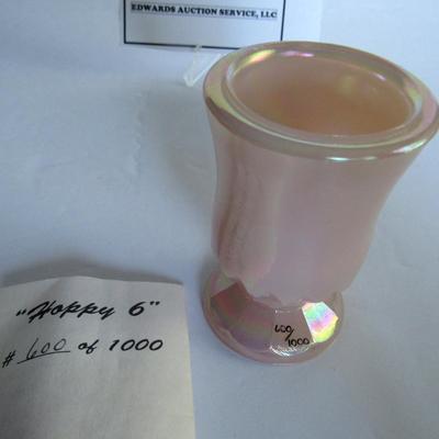 Older Boyd Glass Hoppy Toothpick, Limited 600/1000, Pink Carnival