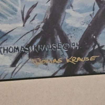 Thomas Krause Signed and Numbered Snook Print (BLR-DW)