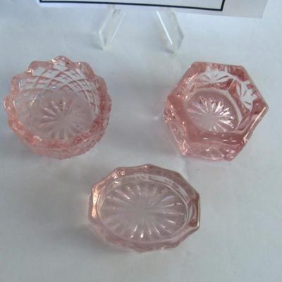 Older Mosser Glass Light Pink Salt Dips