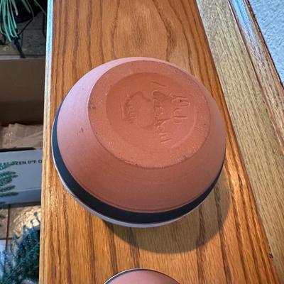 SIGNED NATIVE AMERICAN POTTERY