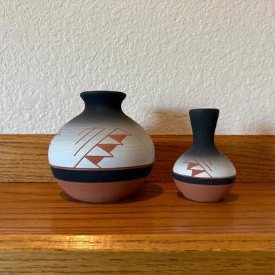 SIGNED NATIVE AMERICAN POTTERY