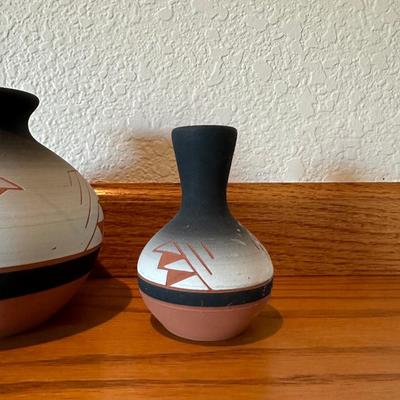 SIGNED NATIVE AMERICAN POTTERY