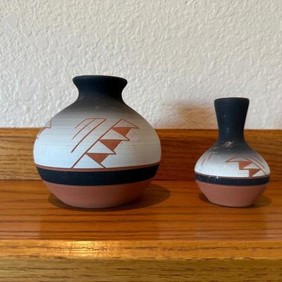 SIGNED NATIVE AMERICAN POTTERY