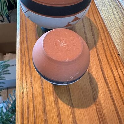 SIGNED NATIVE AMERICAN POTTERY