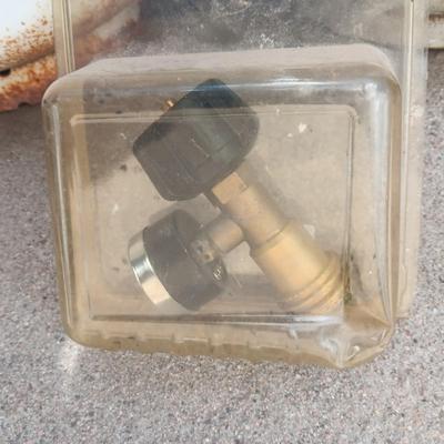 2 PROPANE TANKS AND A TANK GAUGE