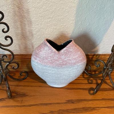 BEAUTIFUL CANDLE HOLDERS WITH BELLA CANDELLA CANDLES AND VASE