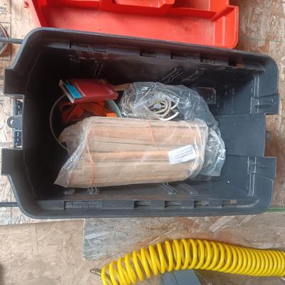 TOOL BOX WITH SHELF ON WHEELS WITH A HANDLE