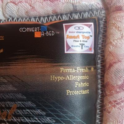 CLEAN KING SIZE SLEEP NUMBER BED WITH BRASS HEAD/FOOT BOARDS