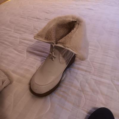 SAM EDELMAN SHORT BOOTS AND WHITE WINTER BOOTS SIZE 8