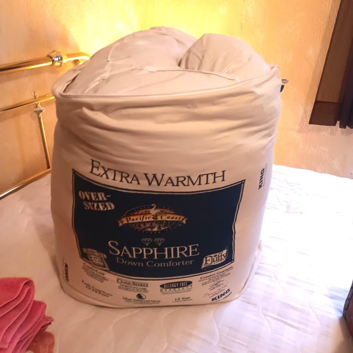 PACIFIC COAST SAPPHIRE KING SIZE DOWN COMFORTER