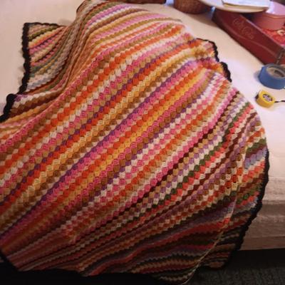 HANDMADE AFGHAN AND PATCHWORK QUILT PLUS GREELEY THROW BLANKET