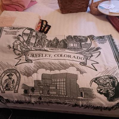 HANDMADE AFGHAN AND PATCHWORK QUILT PLUS GREELEY THROW BLANKET