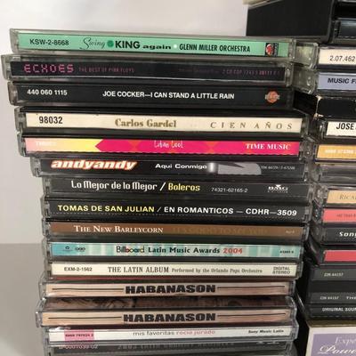 LOT 28B: Collection of CDs w/ 2 Wire CD Racks