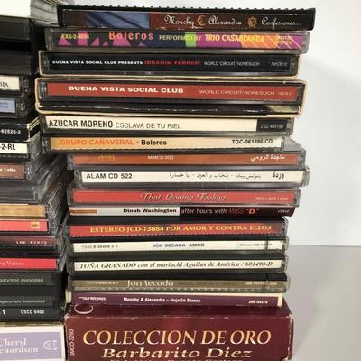 LOT 28B: Collection of CDs w/ 2 Wire CD Racks