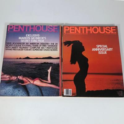 LOT 31B: Vintage Penthouse Magazines - 1980s & 90s