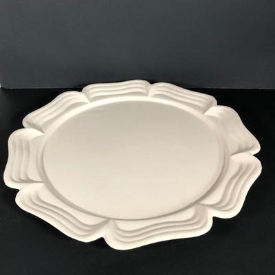 LOT 51X: White Ceramics - Deartis Canister Made in Portugal, Bon Chef Flower Platter 861 & More