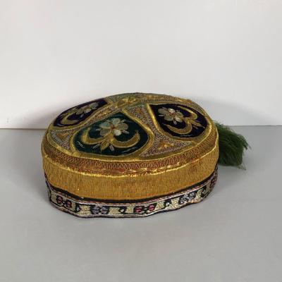 LOT 53B: Vintage Uzbek Hat w/ Decorative Needlework