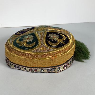 LOT 53B: Vintage Uzbek Hat w/ Decorative Needlework