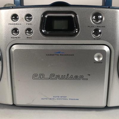 LOT 55G: Emerson CD Cruiser Model PD6528BL w/ Collection of Rock CDs