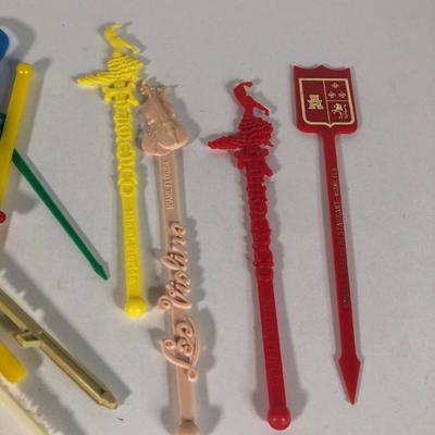 LOT 62B: Collection of Vintage 1960s & 70s Cocktail Stirrers