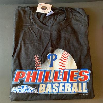 LOT 117 L: 2009 Philadephia Phillies Collection: Shirts, Towels, Travel Mugs, & More