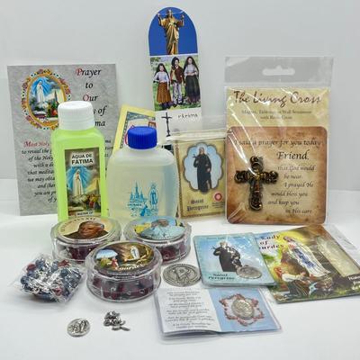 LOT 142L: Religious Lot - Holy Water Rosaries and More