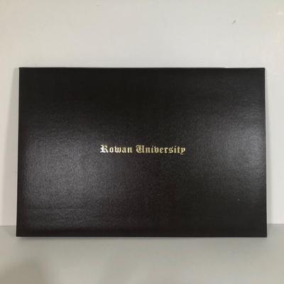 LOT 166L: Rowan University Collection - Diploma Folder, Charles River Jacket (Medium), Mugs & Tea Towel