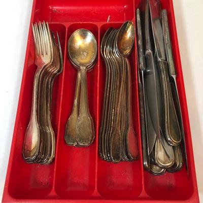 LOT 184K: Collection of Silverplated Flatware