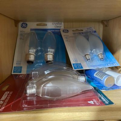 LOT 227G: All Contents Of Cabinet! Lightbulbs, Sprays, Glues & More