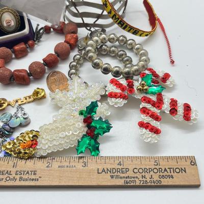 LOT 235: Costume Jewelry Lot - Christmas & More!