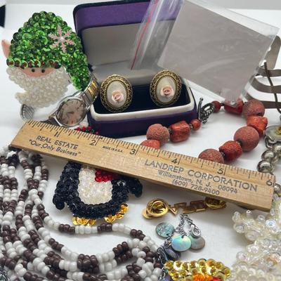 LOT 235: Costume Jewelry Lot - Christmas & More!