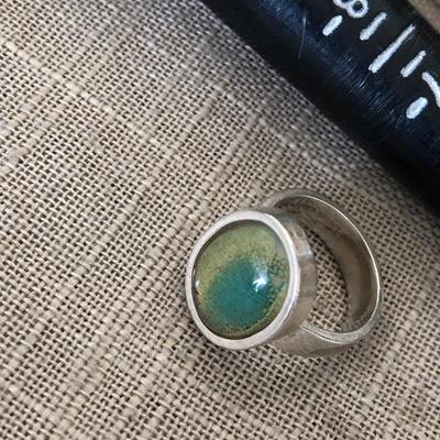 SS Silver Mood Stone Ring