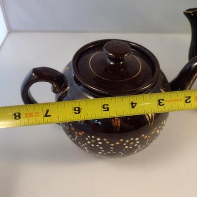 Pair of English Glazed Teapots