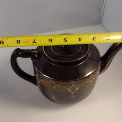 Pair of English Glazed Teapots