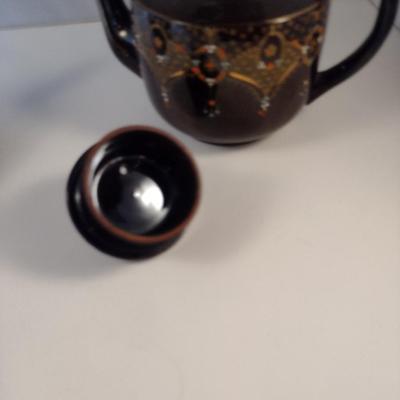 Pair of English Glazed Teapots