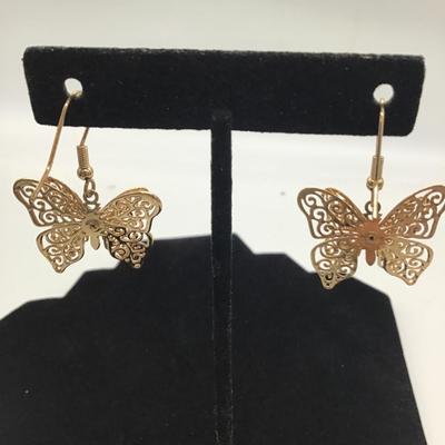 Tiny GT butterfly earrings