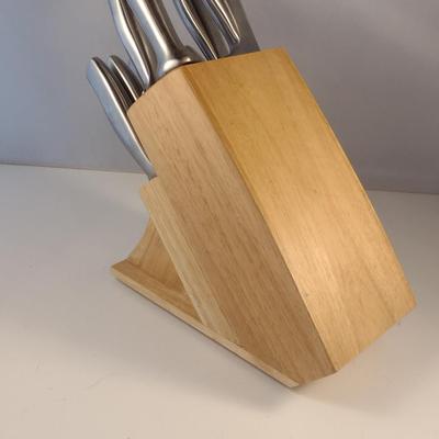 Chicago Cutlery Set with Wooden Block