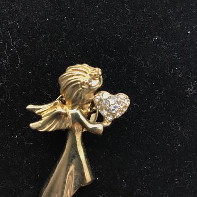 Vintage With All My Heart Angel Pin