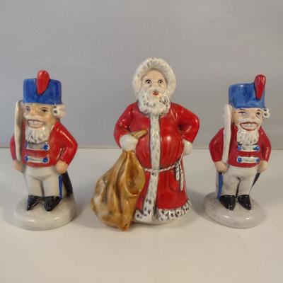 Collection of Three Hummels- Nutcrackers and Santa