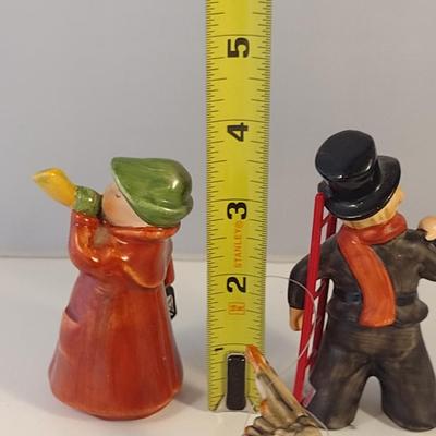 Collection of Three Hummels- Angel, Chimney Sweep, Boy with Horn and Lantern