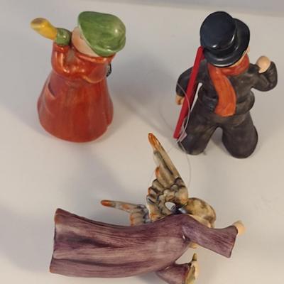 Collection of Three Hummels- Angel, Chimney Sweep, Boy with Horn and Lantern
