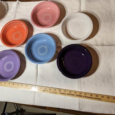 Like New Set of 6 Fiesta HLC Fiesta 7" Bowls